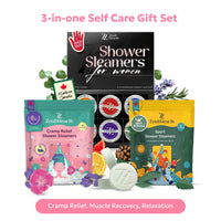 Zen & Hearth 3-in-1 Self-Care Shower Steamers Bundle – Cycle Comfort, Sport Recovery & Relaxation Aromatherapy – Handmade in Canada