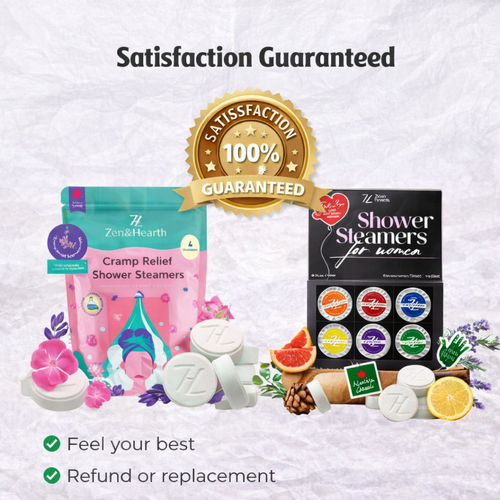 Zen & Hearth Complete Self-Care Shower Steamers Bundle – Daily Relaxation & Cramp Relief Aromatherapy | Made in Canada Zen & Hearth