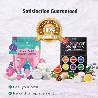 Zen & Hearth Complete Self-Care Shower Steamers Bundle – Daily Relaxation & Cramp Relief Aromatherapy | Made in Canada Zen & Hearth