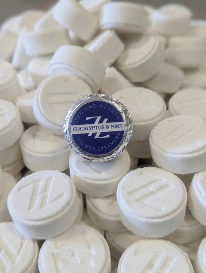 Zen & Hearth Personalized Shower Steamers | Custom Aromatherapy Shower Bombs for Relaxation – Choose Lavender, Eucalyptus, Grapefruit & More